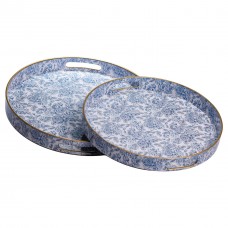 Набір круглих підносів для подачі їжі 2 (шт) Ø32.5 / 37 (см) HP-HK-17