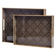 Набір прямокутних підносів для подачі їжі 2 (шт) 40×30×4 (см) HP-HK-14