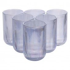 Набір склянок 6 шт скляні склянки 400 (мл) для соку, лимонаду, коктейлів склянки для напоїв HP7113RB