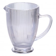 Глечик скляний 1,2 л ребристий фігурний HP7118RB