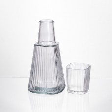 Глечик 1 літр зі склянкою 1 шт по 200 мл Прозорий HP-19-PYF-1