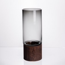 Ваза для квітів кругла скляна 25.5 (см) декоративна HP-19-162-2