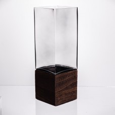 Ваза для квітів квадратна скляна 10×10×30 (см) декоративна HP-19-160-4