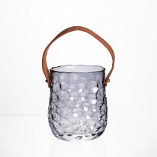 Ваза сумочка з ручкою 11,5×7,5×15 см 800 мл Сірий HP-19-153-2