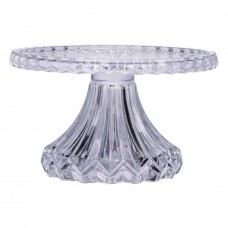 Тортівниця на ніжці Ø26 см скляна підставка для торта, капкейків, тістечок HP-19-138S