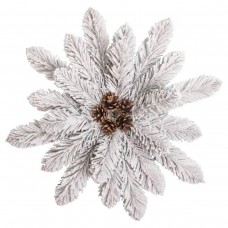 Штучний підсвічник вінок Новорічний з декором засніженим на 1 свічку SOK-O-4