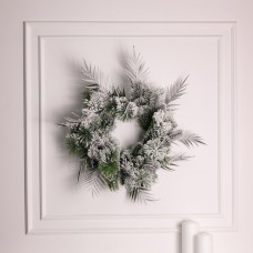 Штучний різдвяний вінок Засніжений Святковий 60 см TD-VINSN