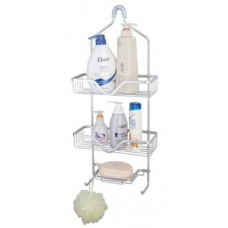 Металева полиця для ванної триярусна підвісна 28х13х63 см HP-46-1