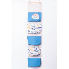 Підвісний органайзер на 5 відділень 20×58 (см) Синій HP-41-13BL