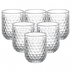 Набір склянок 6 шт по 250 мл Прозорий HP-19-105