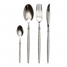 Набір столових приборів золото на 6 персон 24 предмети ложки, виделки, ножі Срібло HP-20-14