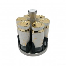 Набір баночок для спецій 6 шт 120 мл карусель для зберігання спецій HP-1332