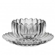 Набір піал із блюдцем 6 шт зі скла 300 мл для десертів HP-YH-6