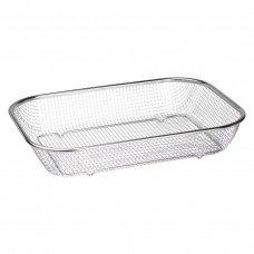 Сито-кошик для миття овочів та фруктів 37.5х27.5х6.8 см друшляк з нержавіючої сталі HP-19-23-L