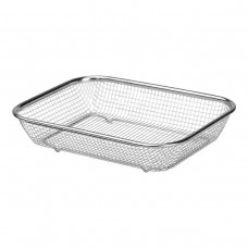 Сито-кошик для миття овочів та фруктів 29.5х21х6 см друшляк з нержавіючої сталі HP-19-23-M