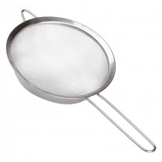 Сито друшляк з ручкою 20 см дрібнокомірчаста сітка з нержавіючої сталі HP-19-13