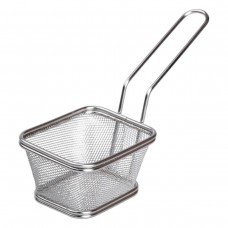 Кошик сервірувальний для подачі фрі та снеків 10.5х9х5.5 см нержавіюча сталь HP-19-3-S
