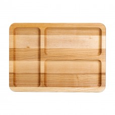 Дошка для подачі дерев'яна 35×25 см прямокутна на 3 секції T32W250