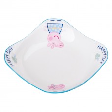 Порцелянова глибока глибока квадратна тарілка для дітей 350 мл HP-15-16