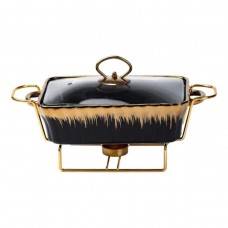 Настільний марміт 1 літр прямокутний порцелянаовий марміт з підігрівом HP1046