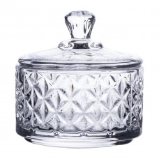 Цукерниця скляна з кришкою Ø 6.5 см HP-YH-30