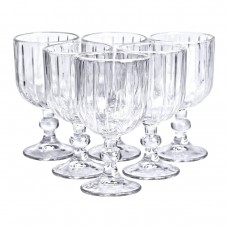 Набір келихів для вина 6 штук 400 мл скляні подарункові келихи на ніжці HP-YH-66