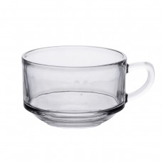 Набір чашок 6 шт для чаю та кави по 270 мл скляні прозорі HP-YH-69