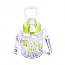 Пляшка для води Gucgres дитяча 650 мл на ремінці зелена HP-14-43GR