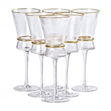 Набір з 6 келихів з високими тонкими ніжками, 300 мл, для вина HP-16-7