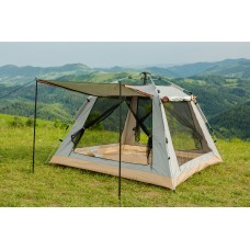 Намет туристичний 2 людини 200*200*145 см, сірий