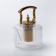 Чайник для заварювання, 1,8 л, прозоре скло, 20 x 14 x 21 см.