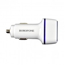 Автомобільний Зарядний Пристрій Borofone BZ14A PD20W+QC3.0 Type-C to Type-C 3A Бiлий