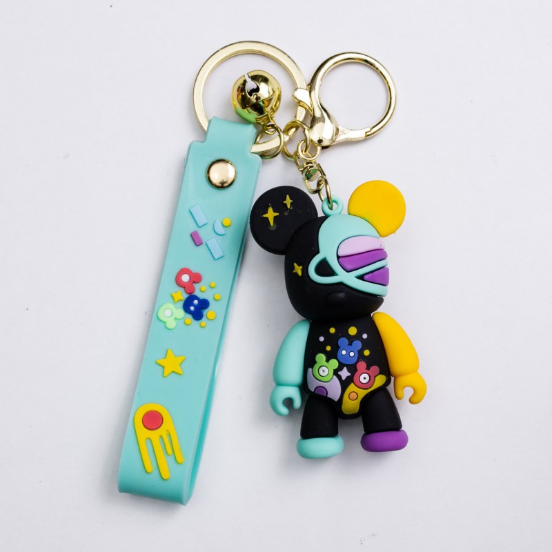 Дитячий брелок Bearbrick 4×6.5 (см) для ключів, на сумку і рюкзак (рандом) HP-55-28