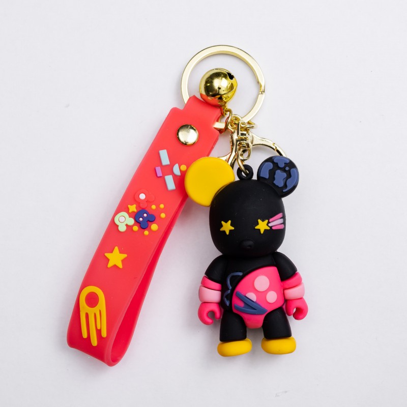 Дитячий брелок Bearbrick 4×6.5 (см) для ключів, на сумку і рюкзак (рандом) HP-55-28