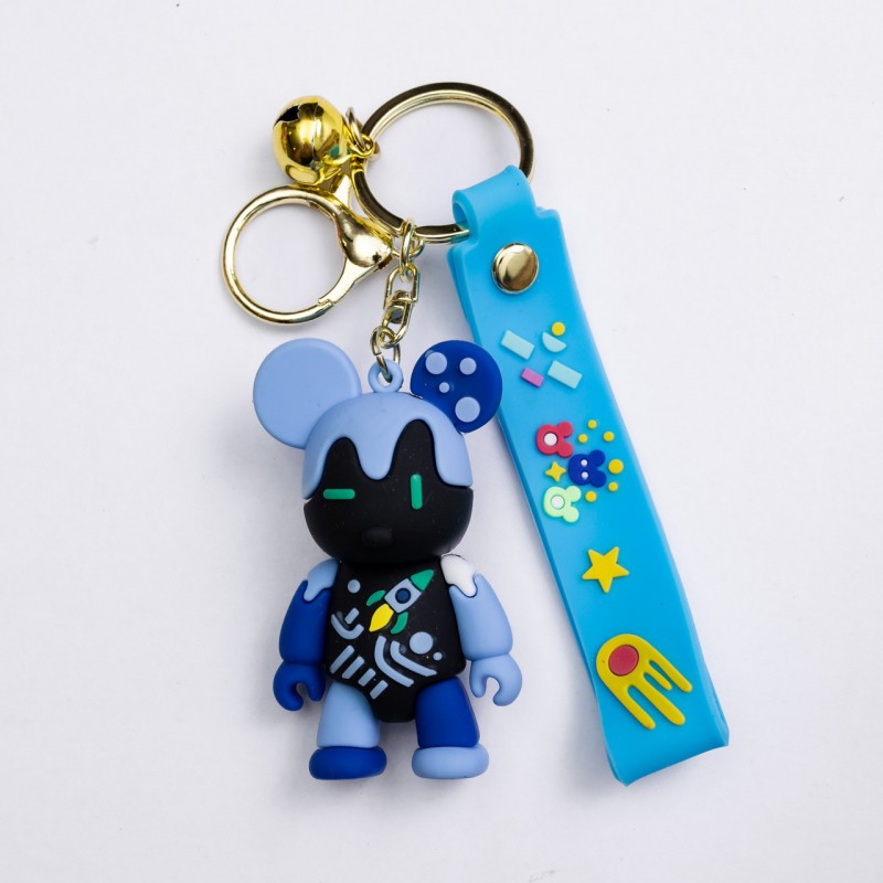 Дитячий брелок Bearbrick 4×6.5 (см) для ключів, на сумку і рюкзак (рандом) HP-55-28