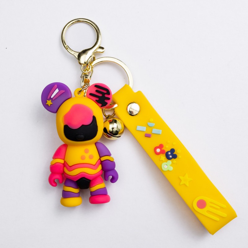 Дитячий брелок Bearbrick 4×6.5 (см) для ключів, на сумку і рюкзак (рандом) HP-55-28