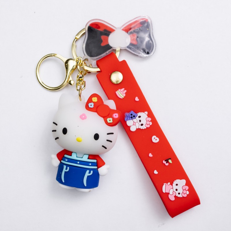 Дитячий брелок Hello Kitty 4×6 (см) для ключів, на сумку і рюкзак (рандом) HP-55-27