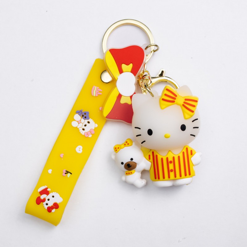 Дитячий брелок Hello Kitty 4×6 (см) для ключів, на сумку і рюкзак (рандом) HP-55-27