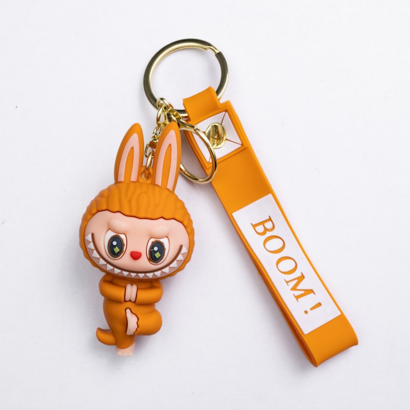 Дитячий брелок Beige Yoga 4×8 (см) для ключів, на сумку і рюкзак Коричневий HP-55-16BR