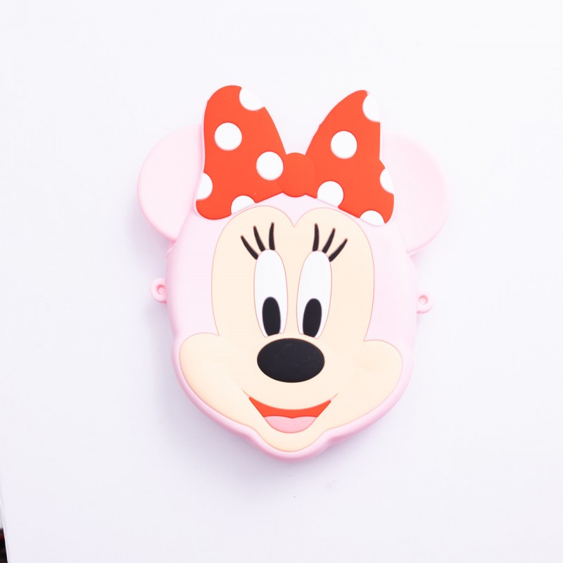 Дитяча силіконова сумка Мінні Маус 15×13×3 (см) через плече Рожевий HP-55-9P