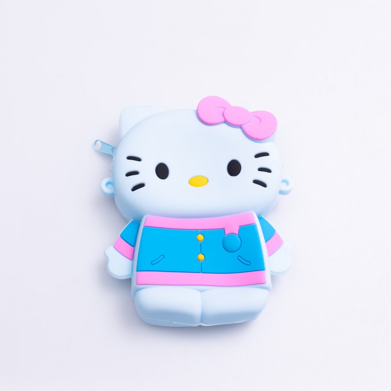 Дитяча силіконова сумочка Hello Kitty 13*10*3 см HP-55-1BL