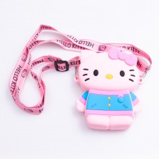 Дитяча силіконова сумочка Hello Kitty 13*10*3 см Рожева HP-55-1P