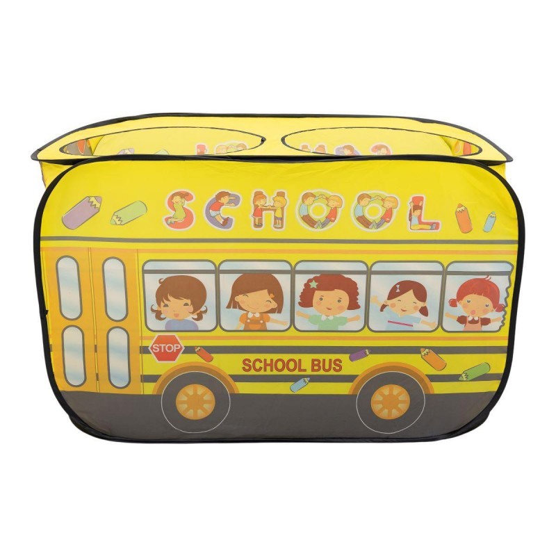 Дитячий ігровий намет «Шкільний автобус» 110×70×66 см намет для дітей Жовтий HP-S-5NDY