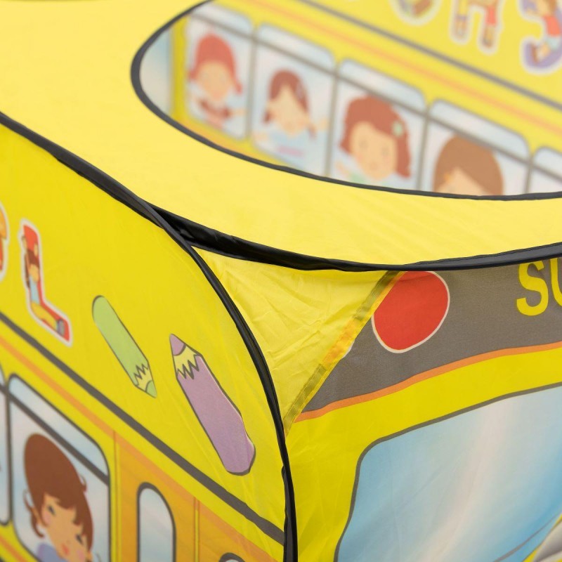 Дитячий ігровий намет «Шкільний автобус» 110×70×66 см намет для дітей Жовтий HP-S-5NDY