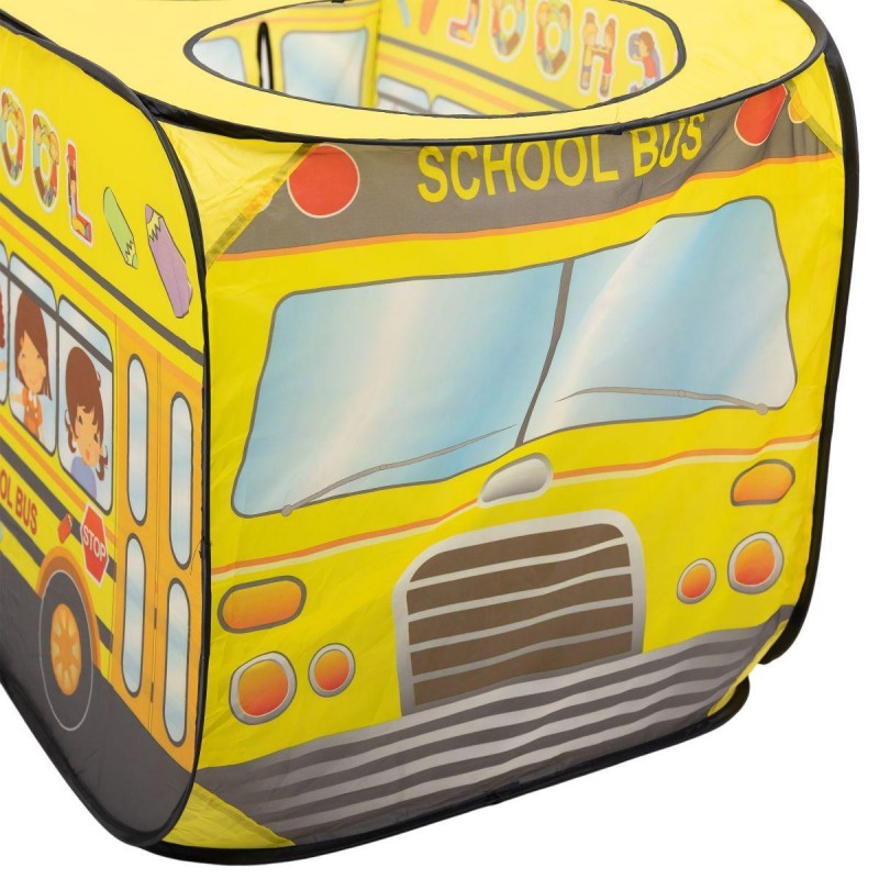 Дитячий ігровий намет «Шкільний автобус» 110×70×66 см намет для дітей Жовтий HP-S-5NDY