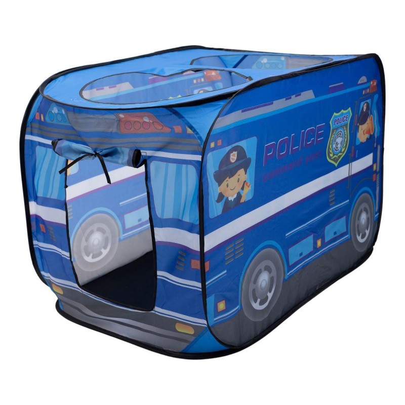Дитячий ігровий намет «Поліцейська машина» 110×70×66 см намет для хлопчика Синій HP-S-5NDBL