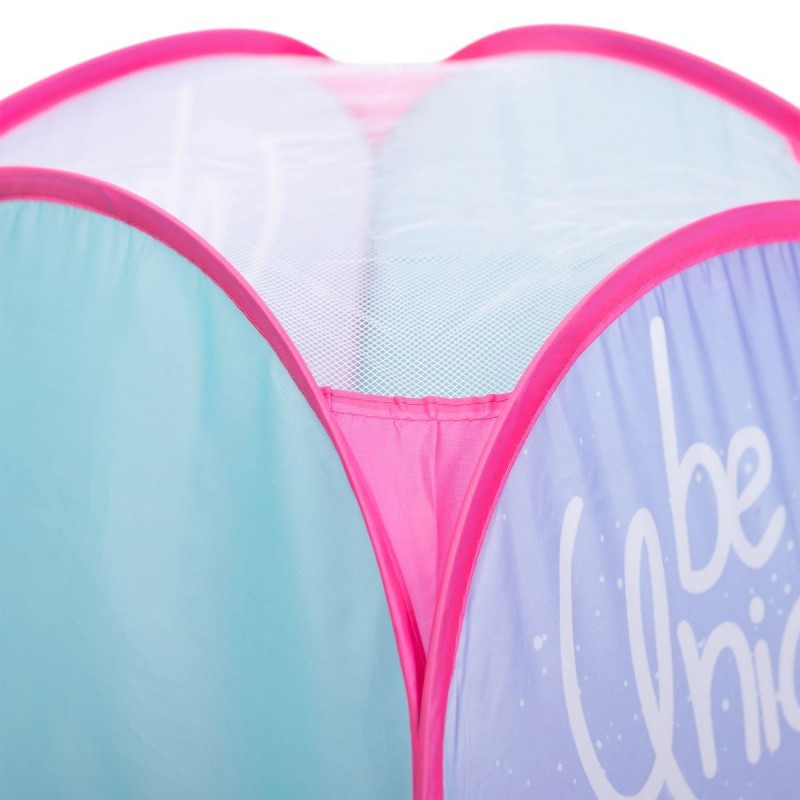 Намет дитячий 80×80×100 см ігровий намет для дівчаток вуличний з єдинорогом Рожевий HP-S-2ND