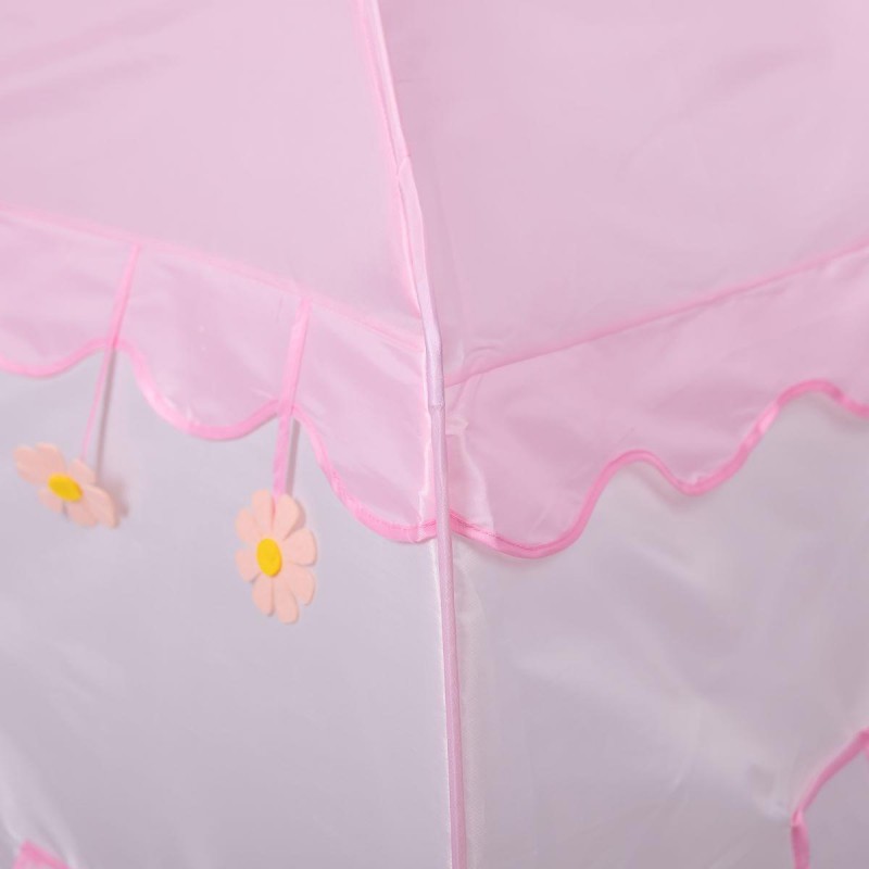 Дитячий ігровий намет будиночок для дівчаток 125×100×120 см намет будиночок для дітей Рожевий HP-S-1NDP