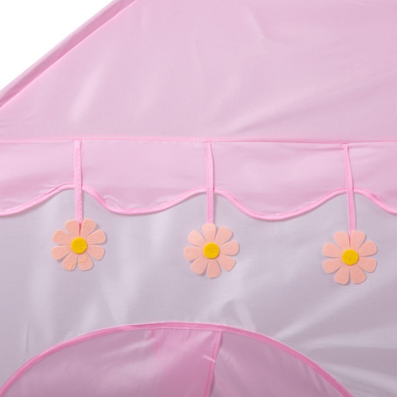 Дитячий ігровий намет будиночок для дівчаток 125×100×120 см намет будиночок для дітей Рожевий HP-S-1NDP