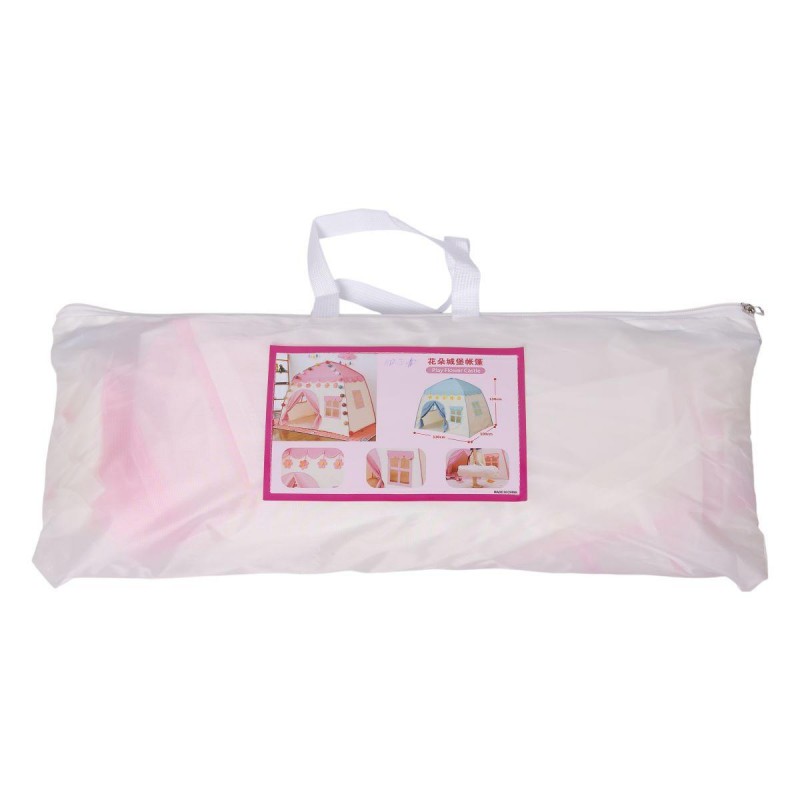 Дитячий ігровий намет будиночок для дівчаток 125×100×120 см намет будиночок для дітей Рожевий HP-S-1NDP